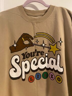 LIZZO Sasha Be Fluting Homecoming Crewneck Sweatshirt